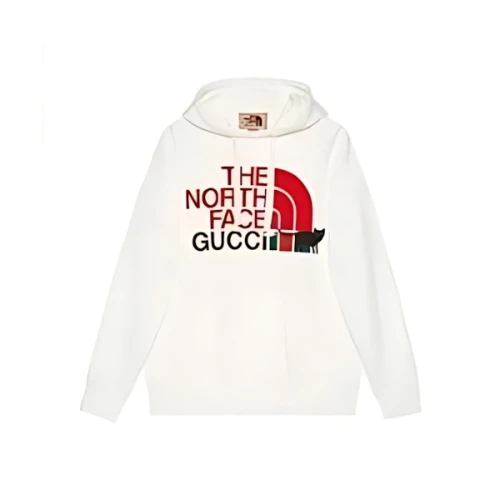 GUCCI × THE NORTH FACE Woman HOODED SWEATSHIRT "White"
