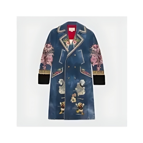 GUCCI Embroidered velvet coat