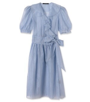 ROKH Ruffle Wrap Dress