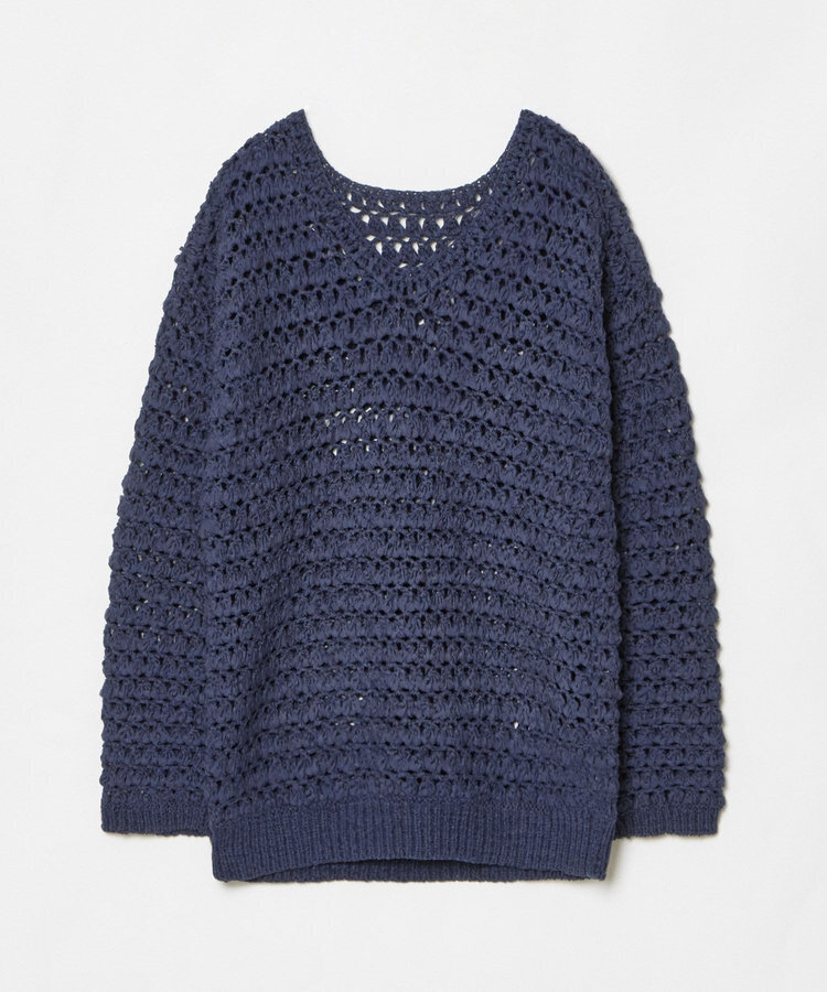 allureville テープヤーンハンドニットプルオーバー
