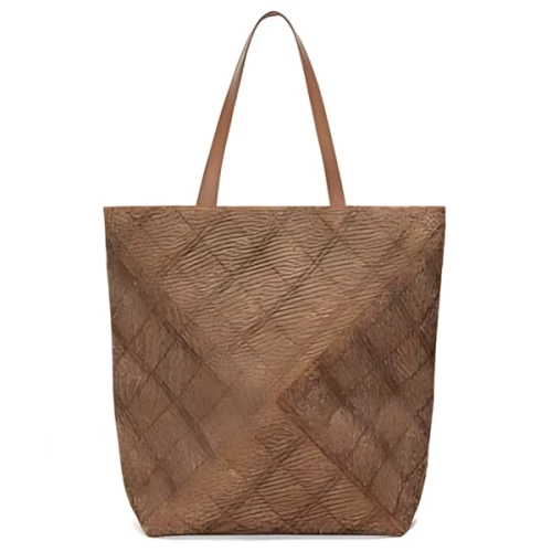 LOEWE パズルフォルド トート XL（タータン起毛スエード）