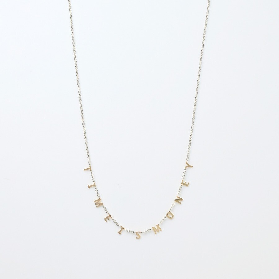 Enasoluna Time is money necklace