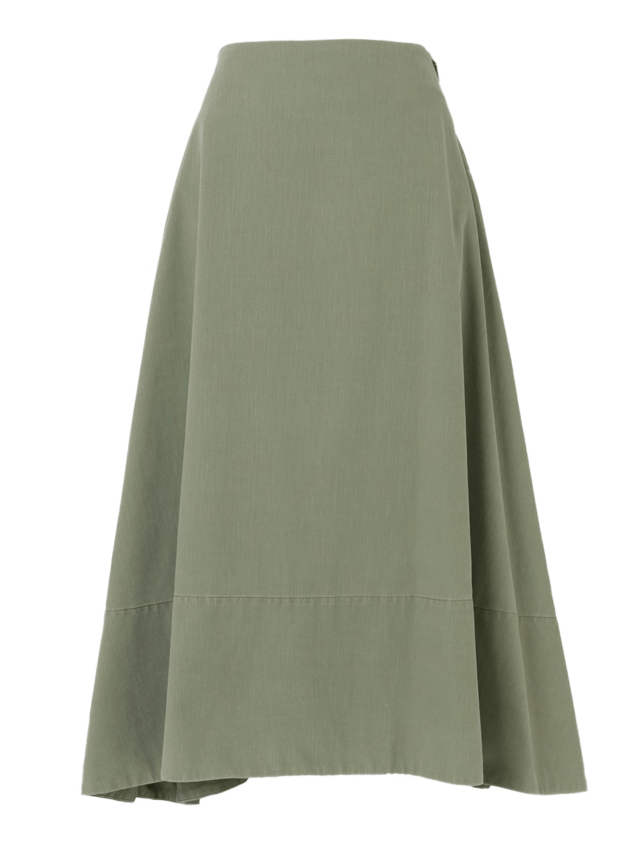 MADISONBLUE MI-MOLLET FLARE BACK SATIN SK