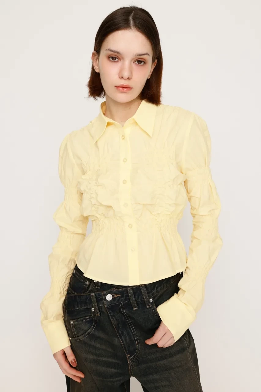 SLY RANDOM SHIRRING トップス