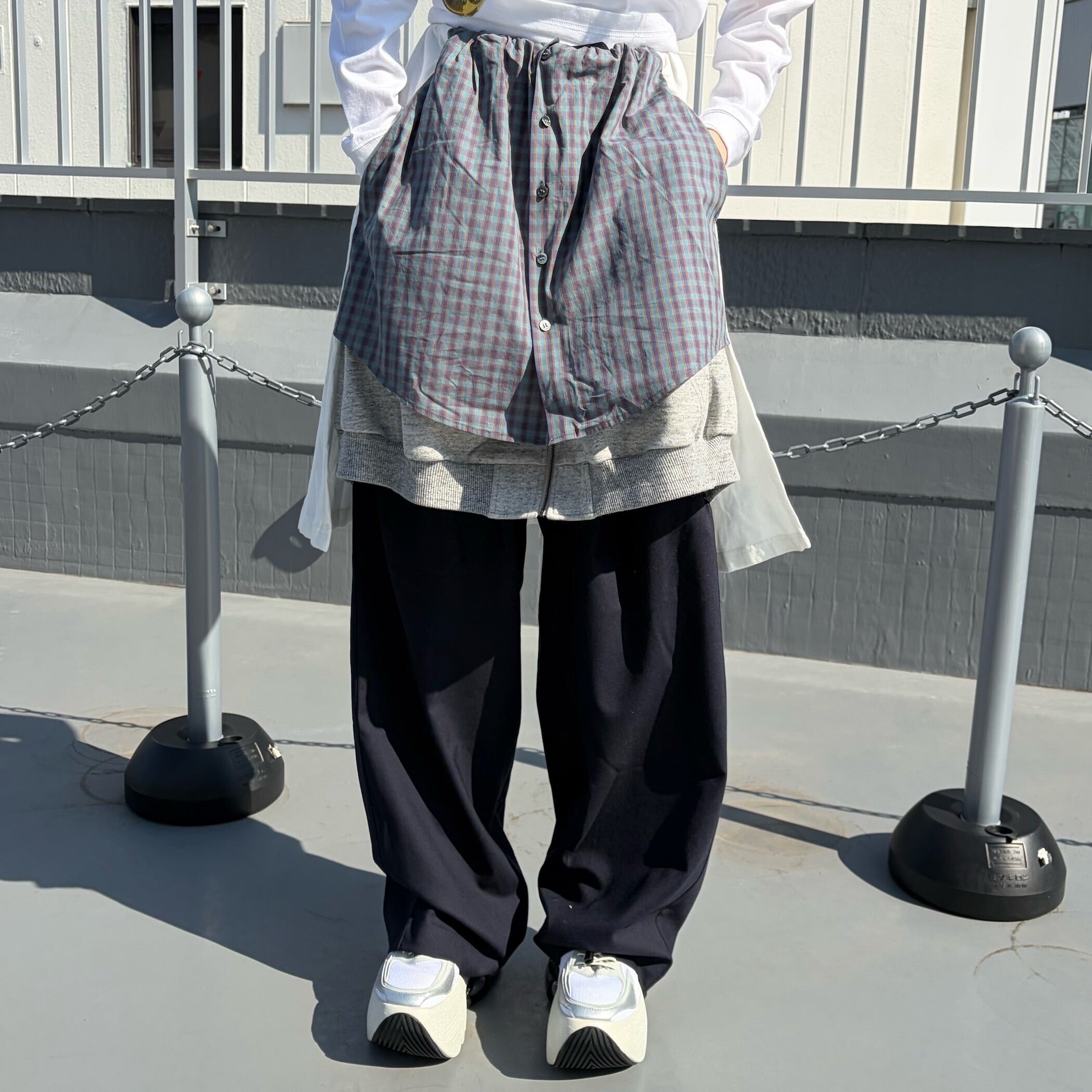 MIKIOSAKABE LAYERED PANTS