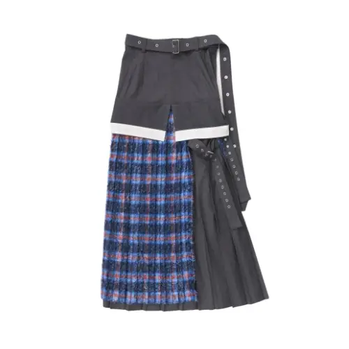 ADDIXY LAYERED WRAP SIDE BELT SKIRT