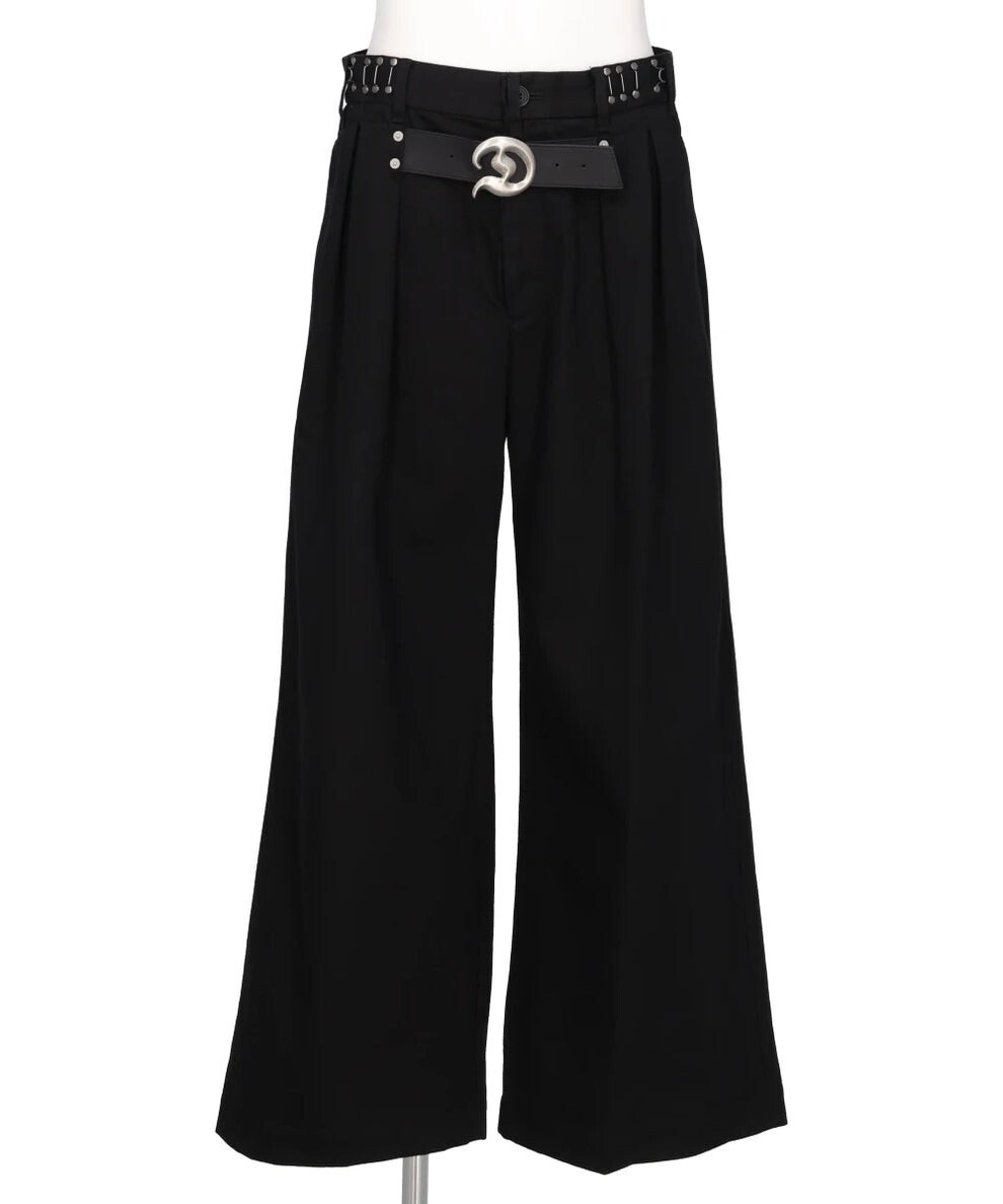 DAIRIKU ”D”BUCKLE SUPER WIDE CHINO PANTS