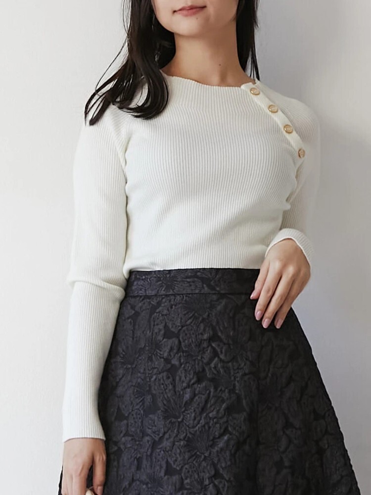 TONAL ウォッシャブルウールボトルネックニット