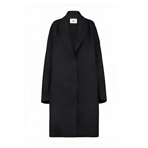 FENDI animal-print wool coat