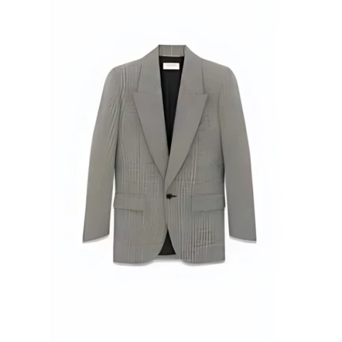 SAINT LAURENT JACKET IN PRINCE OF WALES FLANNEL