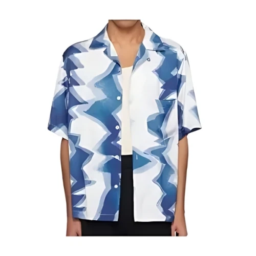 WOOYOUNGMI Blue Printed Shirt