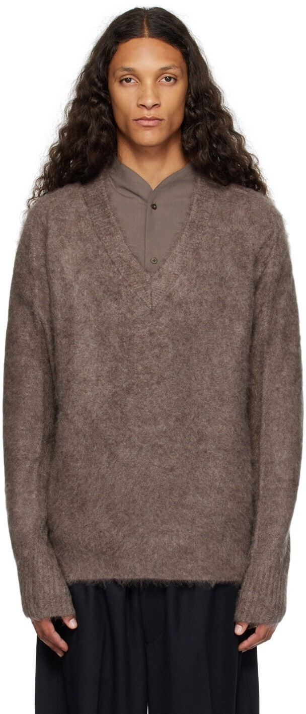 RAINMAKER KYOTO Brown V-Neck Sweater