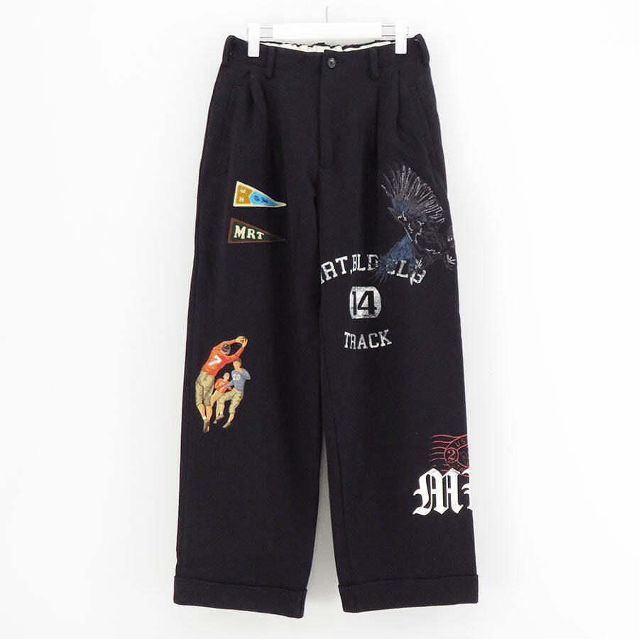 KHOKI Black Multi Embodied Design Sweatpants