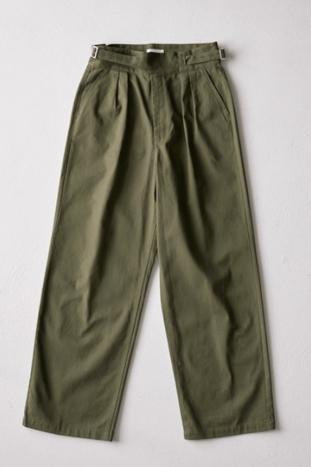 EMMA CLOTHES タックワイドシルエットグルカチノパンツ