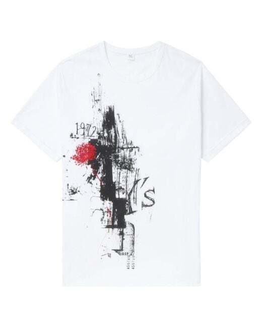 Yohji Yamamoto Graphic print cotton T-shirt