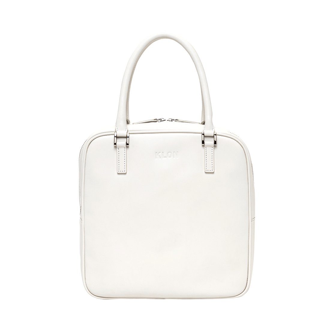 KLON KLON ACTIVE LEATHER BAG -VNM- SQUARE TYPE WHITE