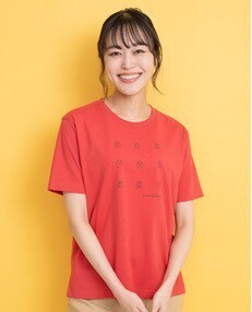 Hush Puppies 刺繍風犬顔TEE