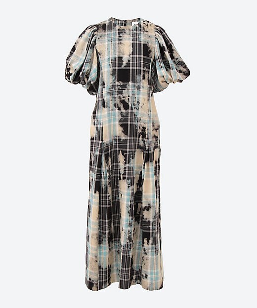 BELPER FOGGY PLAID DRESS