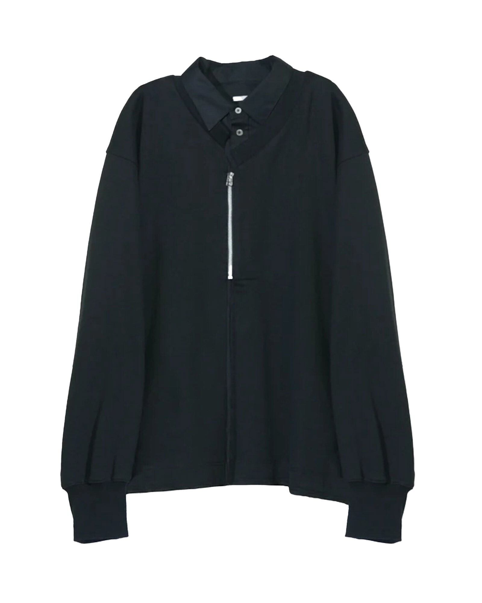 Tamme LAYERED SWEATSHIRT / BLACK