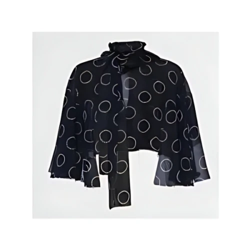PRADA ドットプリント ジョーゼット トップス