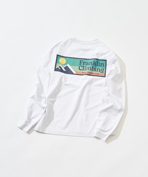 Franklin Climbing バックロゴプリントフレックステックロングスリーブTEE