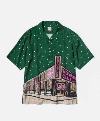 MAISON et VOYAGE レーヨンプリント アロハシャツ