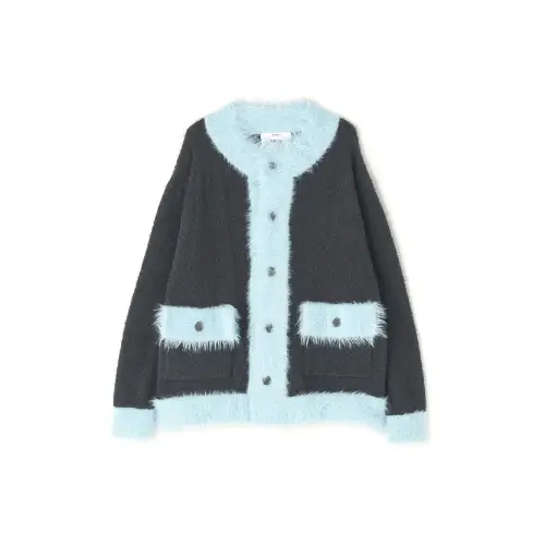 AMOK COLLARLESS KNIT JACKET