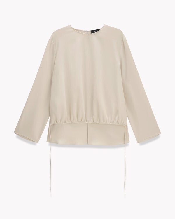 Theory Prime GGT LS Cape Blouse