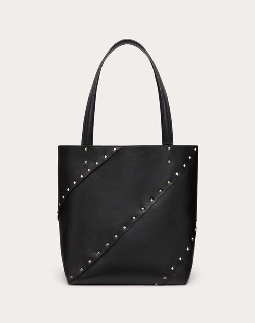 VALENTINO ロックスタッズ ウィスピー カーフスキン トートバッグ