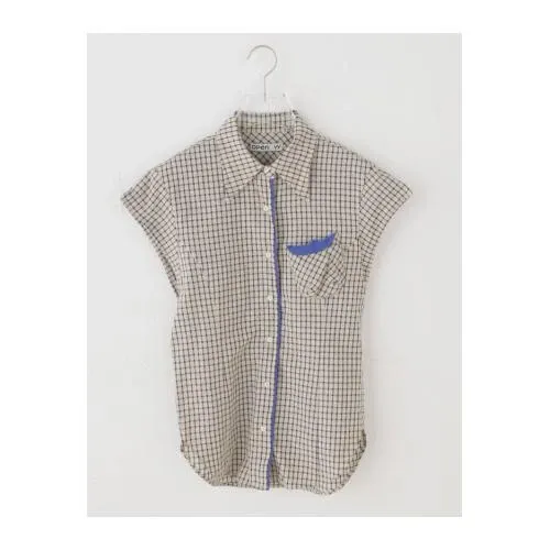 OPEN YY Woven COLOR BLOCK WIRE SHIRT