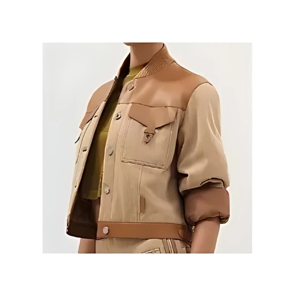 HERMES リバーシブルレザーミックスジャケット