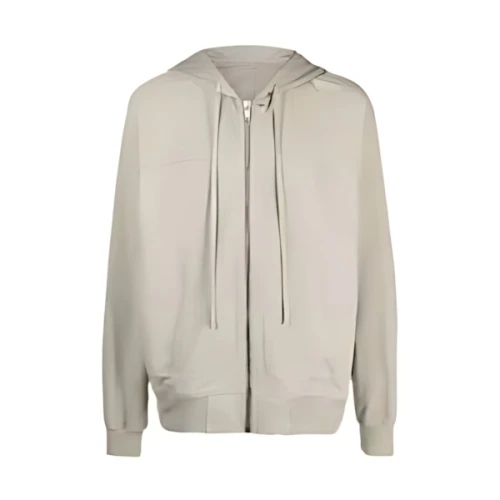 Rick Owens drawstring-hood cotton bomber jacket