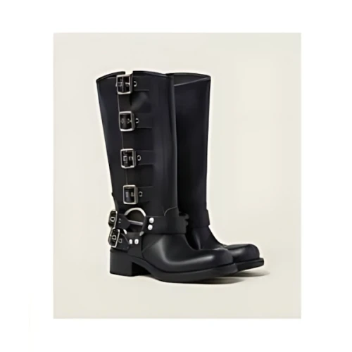 MIU MIU レザー ブーツ