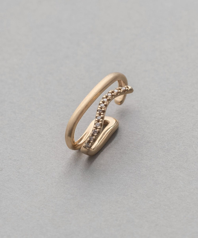 ete bijoux K10YG ビジュー ライナーカフ