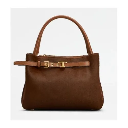 TOD’S T シグネチャー ヘアカーフ ハンドバッグ ミニ