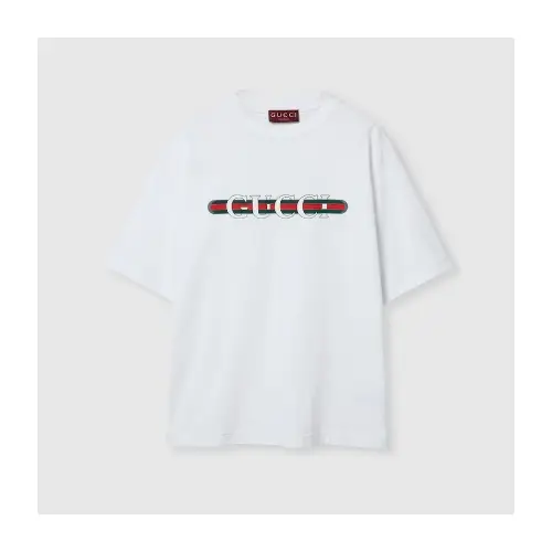 GUCCI プリント コットンジャージー Tシャツ