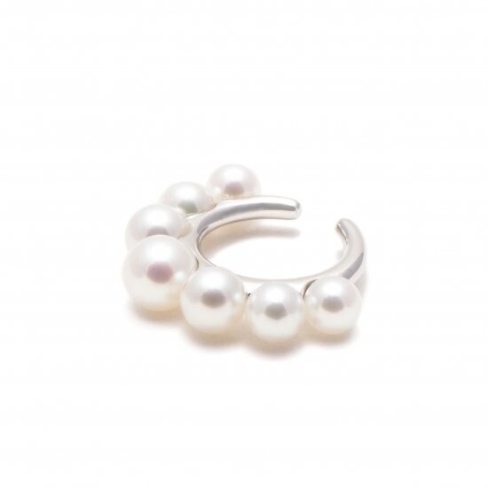 oeau greedy small earcuff / pearl