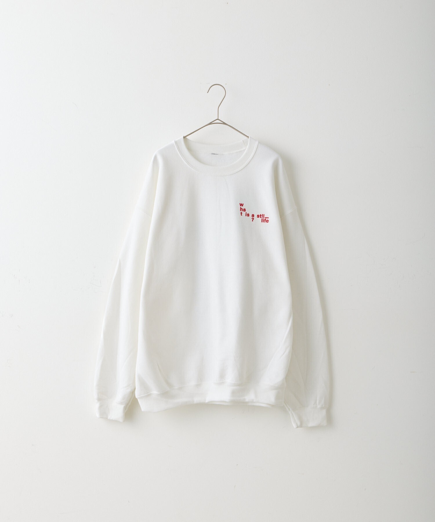 WHIMSIC 【UNISEX】プリントロゴスウェット”TWISTED TWISTED”