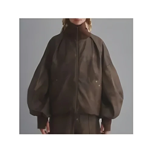 seyto High neck volume sleeve blouson