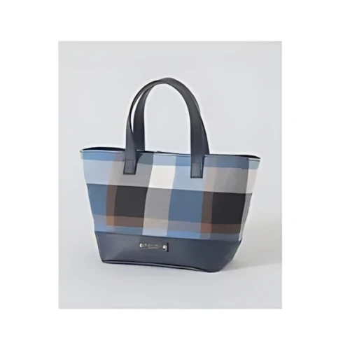 BLUE LABEL CRESTBRIDGE クレストブリッジチェックコットンリネンミニトート