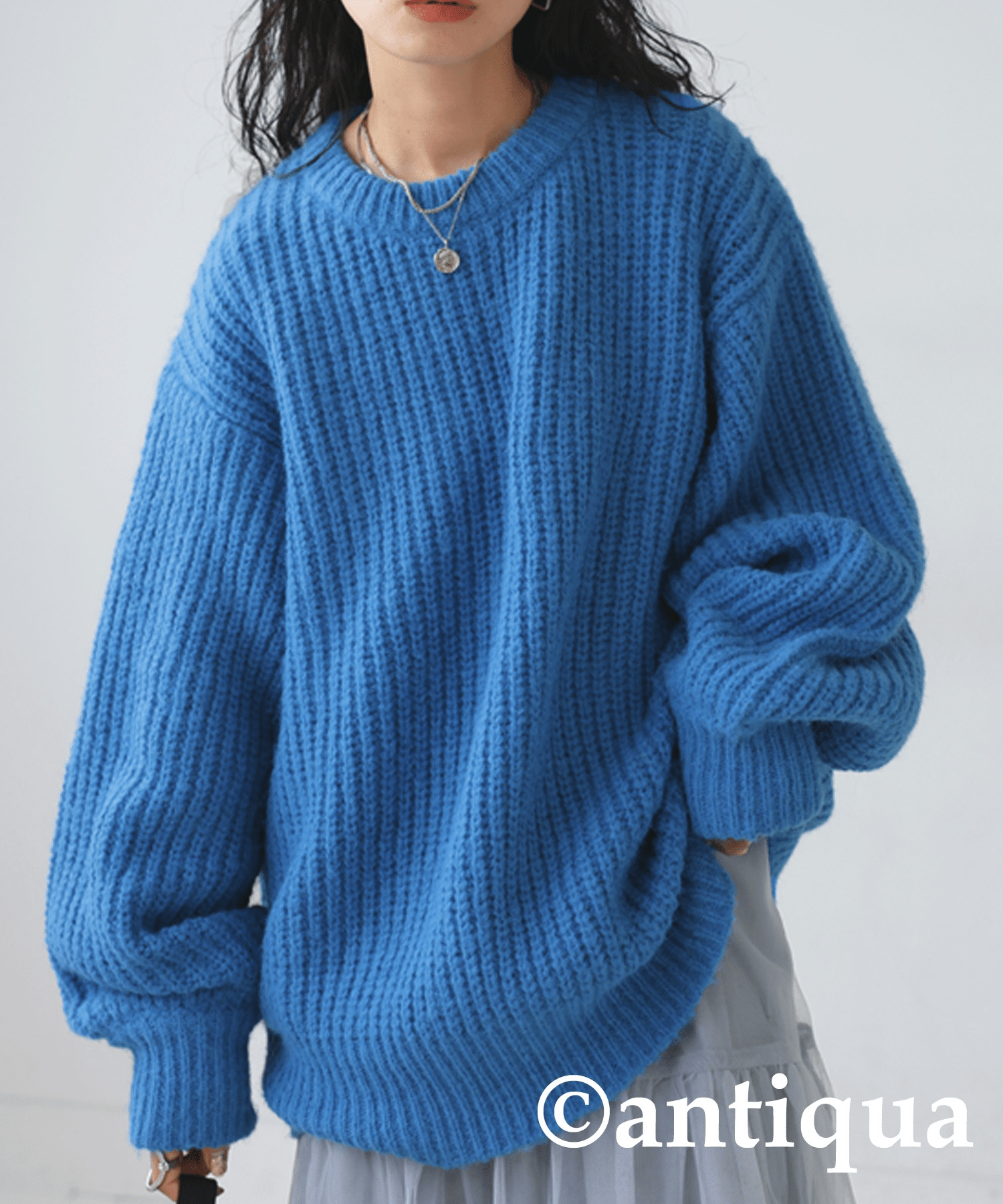 antiqua ニットトップス ニット レディース トップス 長袖・yz-00048
