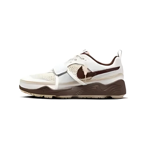 Travis Scott × NIKE Zoom Field Jaxx "White and Light Chocolate"