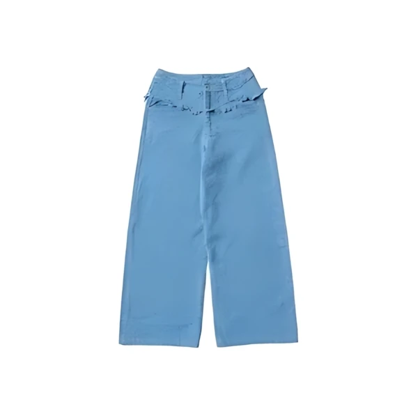 Torico Fringe Denim Pants Nep