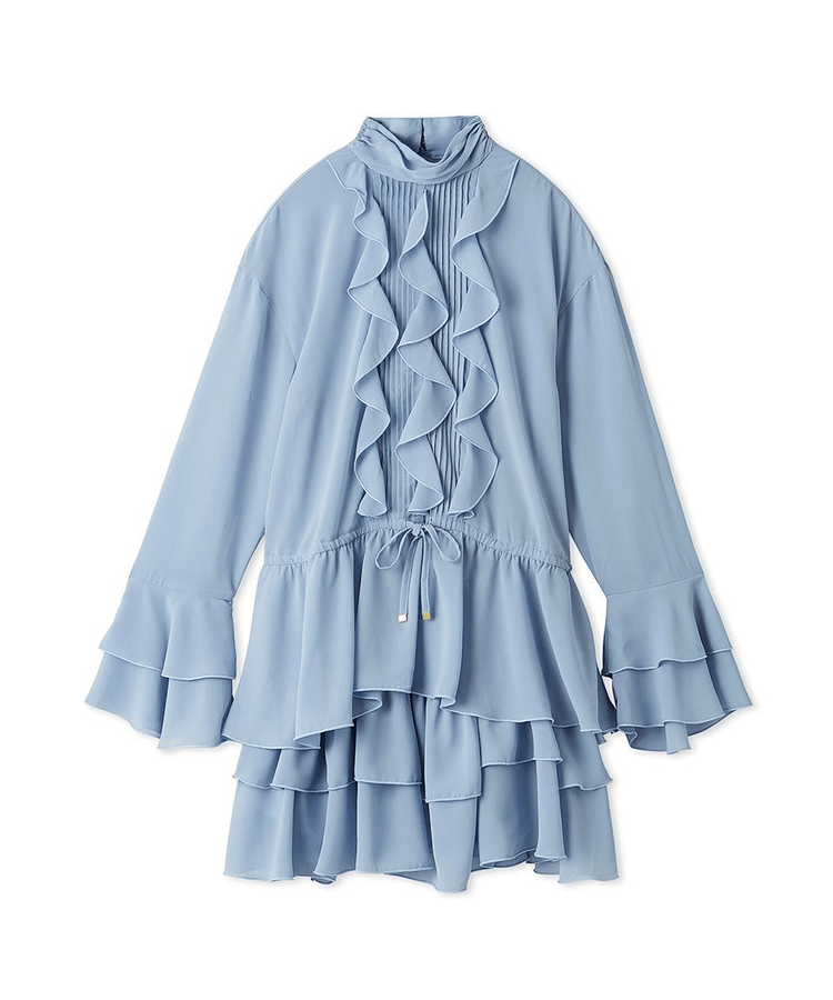 Lily Brown シフォンフリルセットアップ
