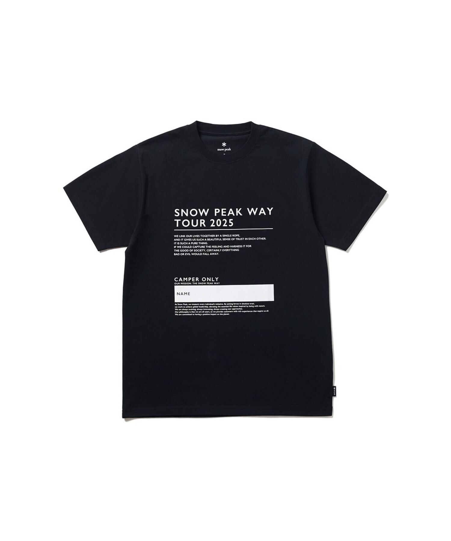 snow peak SPW Tour 2025 T-Shirt