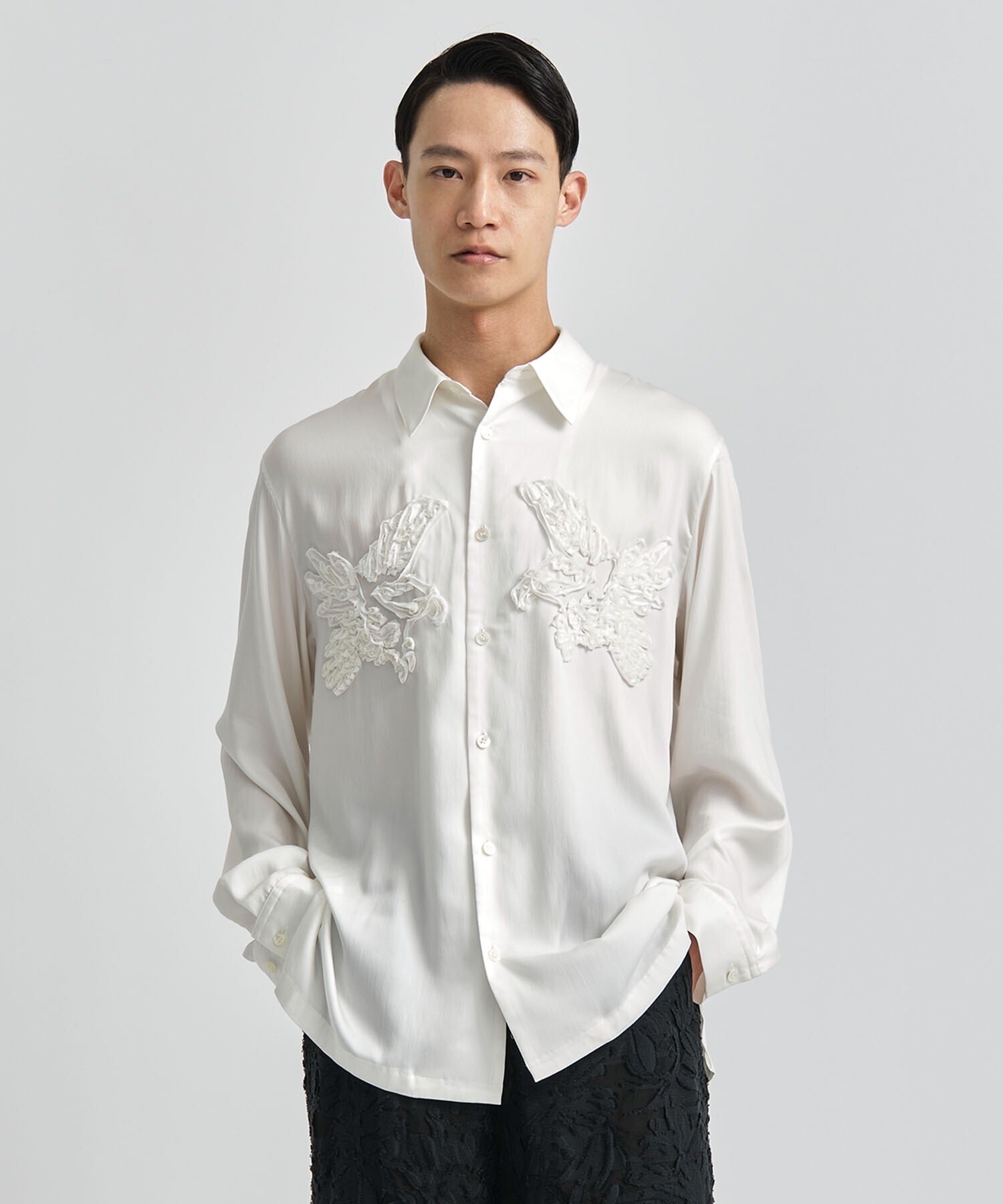TAAKK 別注 EAGLE EMBROIDERY L/S SHIRTS