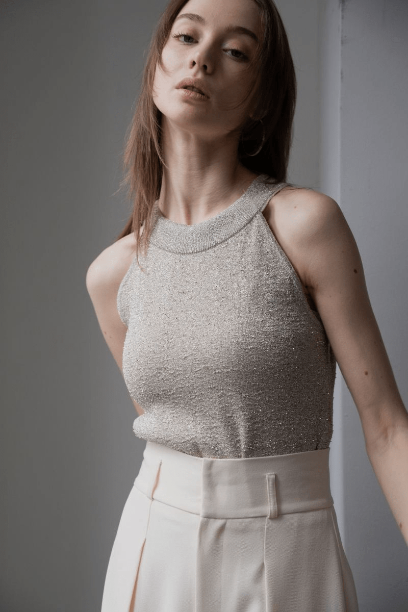 maison de Dolce. glow knit/gold