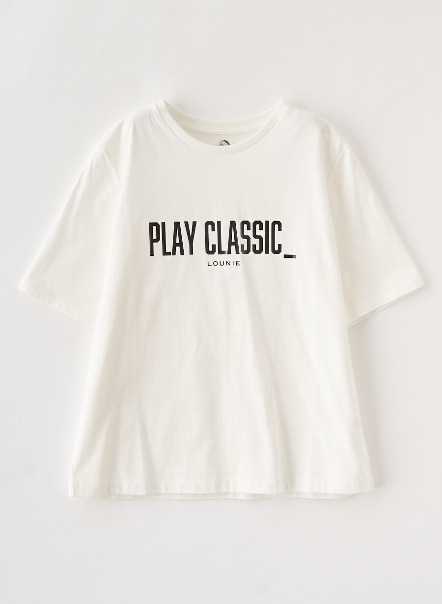 LOUNIE ロゴプリントＴシャツ