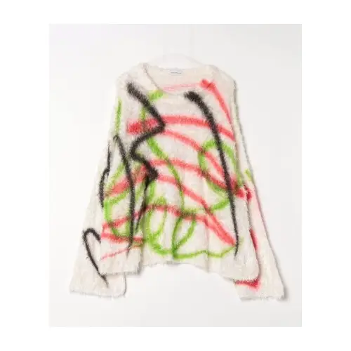 TENDER PERSON MONSTERN PAINTING KNIT PULLOVER