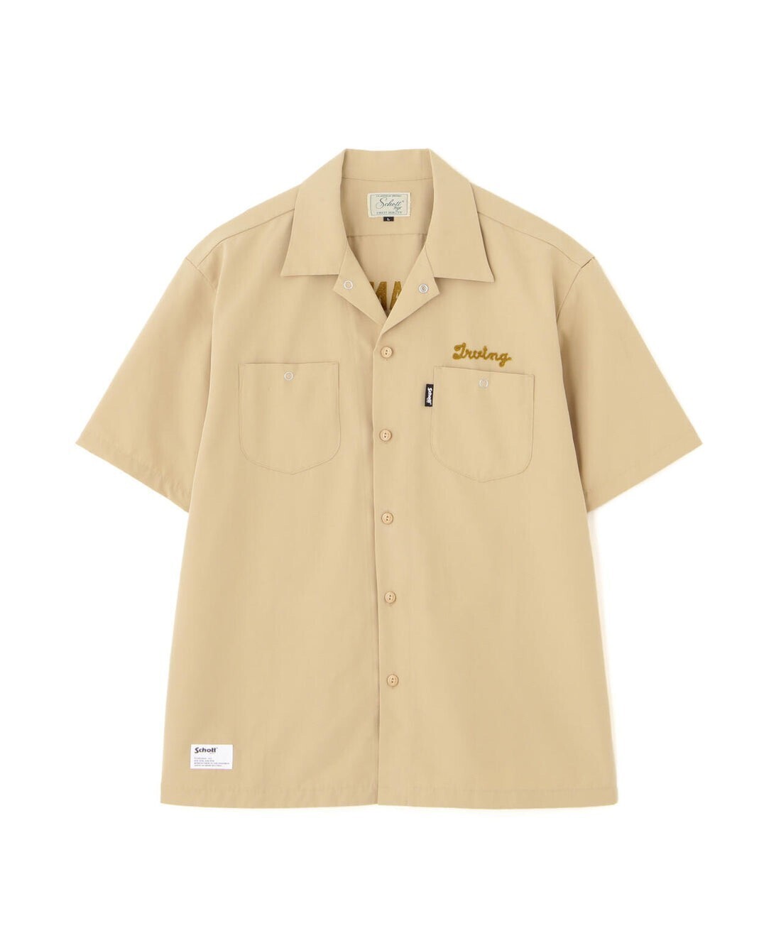 SCHOTT TC WORK SHIRT"AMERICAN BRAND WITH PRIDE EMB"/刺繍ワークシャツ